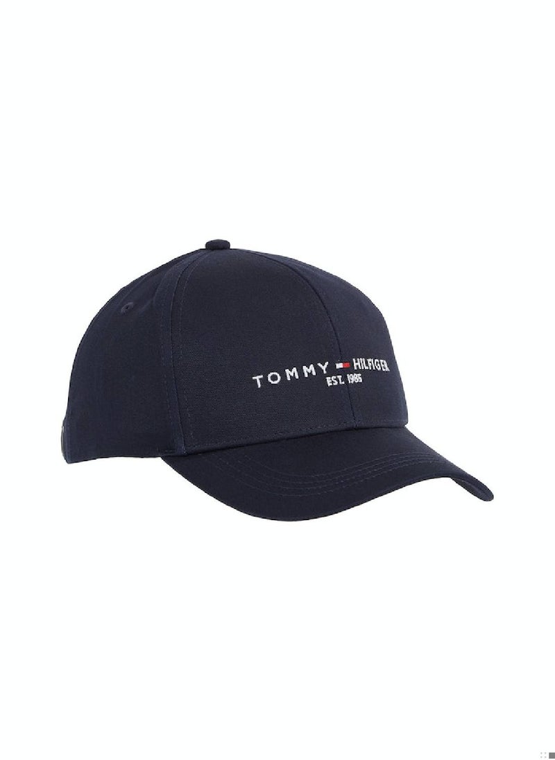 TOMMY HILFIGER - Men's Established 1985 Logo Cap -  Cotton, Blue - Image 1