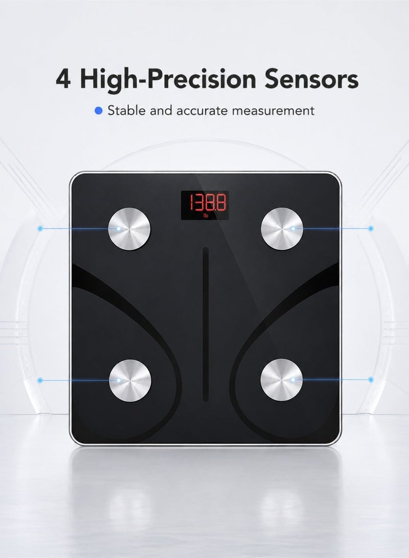 WHO Smart Bluetooth Body Fat Scale, 13 Body Composition Analyses, Bmi and Body Fat Percentage Monitoring, Fitness and Weight Loss Data Tracking, Synchronized with Mobile App, 400-Pound Weight Capacity Digital Scale. - Image 5