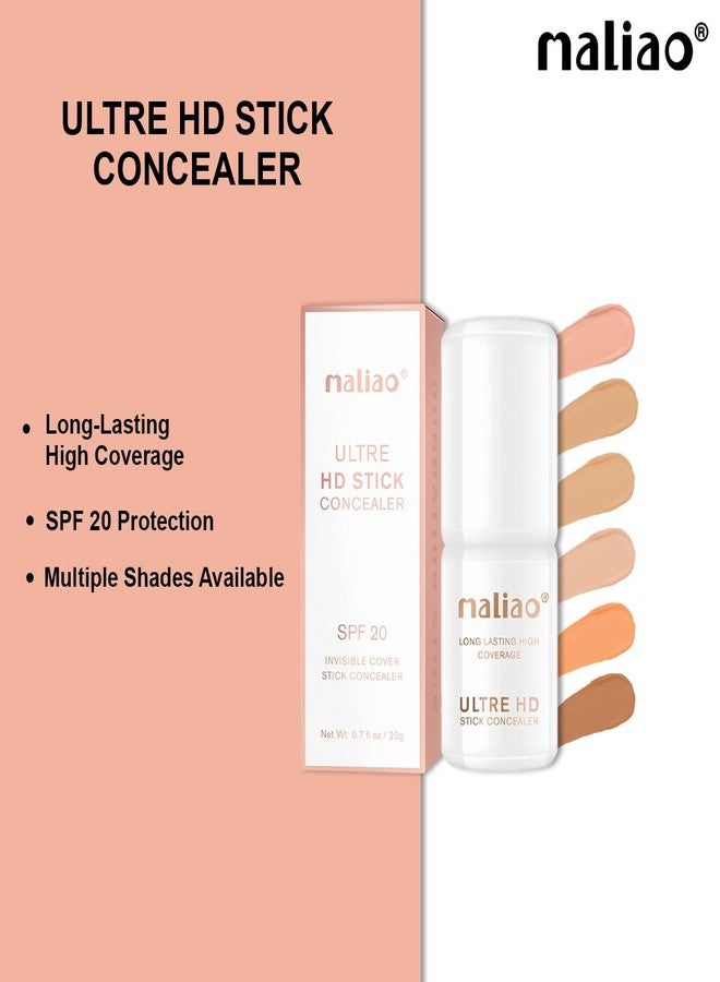 Maliao Ultre HD Stick Concealer SPF 20 - Full Coverage, Long-Lasting, and Sun Protection (03-NATURAL BEIGE) - Image 4