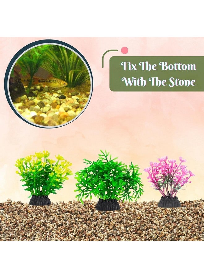 Turtle House/Tank Accessories Combo - (2Inch 6In1 Plant + Mix Crush Stone - 500Gm) | Decorative Accessories For Turtle Tank, Fish Tank, Aquarium And Aquatic Spaces - Image 5