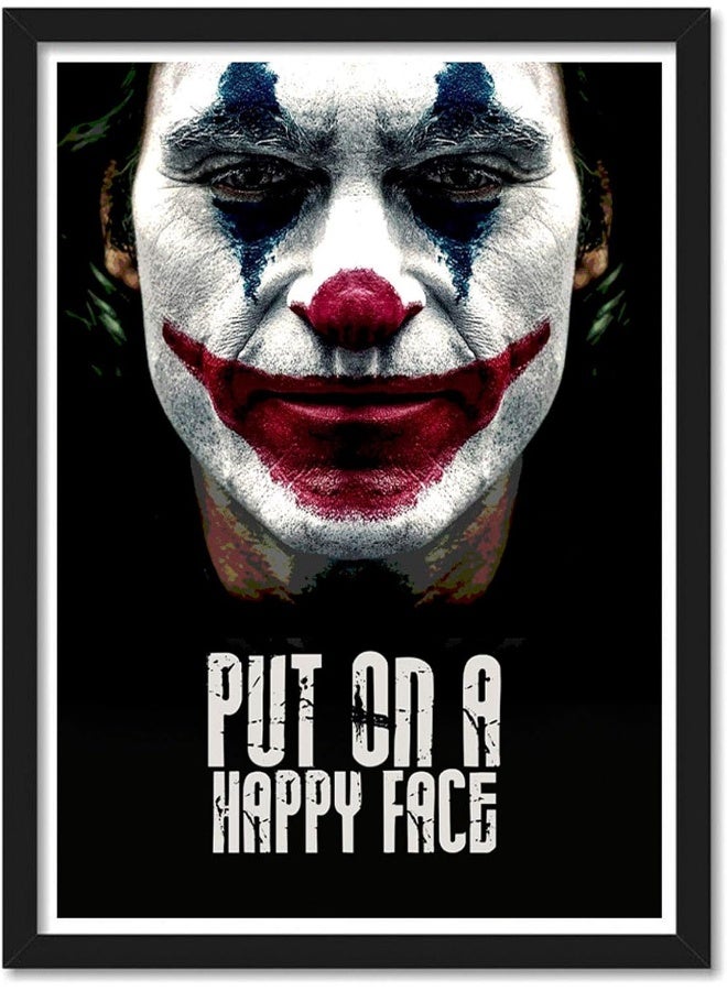 Emoda Home Trove Joker Popart Framed Poster (10 Inch X 13 Inch, Multicolor) - Image 1