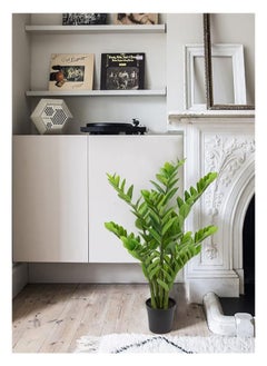 Generic Orka Zamioculcas Zamiifolia Artificial Tree, Artificial Plant 100 cm, 16 branches, in black Plastic Pots, Indoor Plants, Fake Plants, Fake Trees, Home Décor, Office Décor, Hotels Décor, Living Room, Bedroom, Hospitals Décor, Indoor Outdoor Home Office Garden Decoration  - Image 4