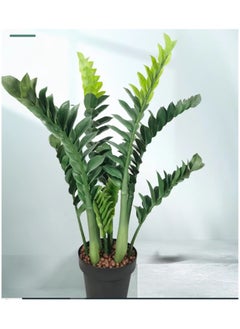 Generic Orka Zamioculcas Zamiifolia Artificial Tree, Artificial Plant 100 cm, 16 branches, in black Plastic Pots, Indoor Plants, Fake Plants, Fake Trees, Home Décor, Office Décor, Hotels Décor, Living Room, Bedroom, Hospitals Décor, Indoor Outdoor Home Office Garden Decoration  - Image 3