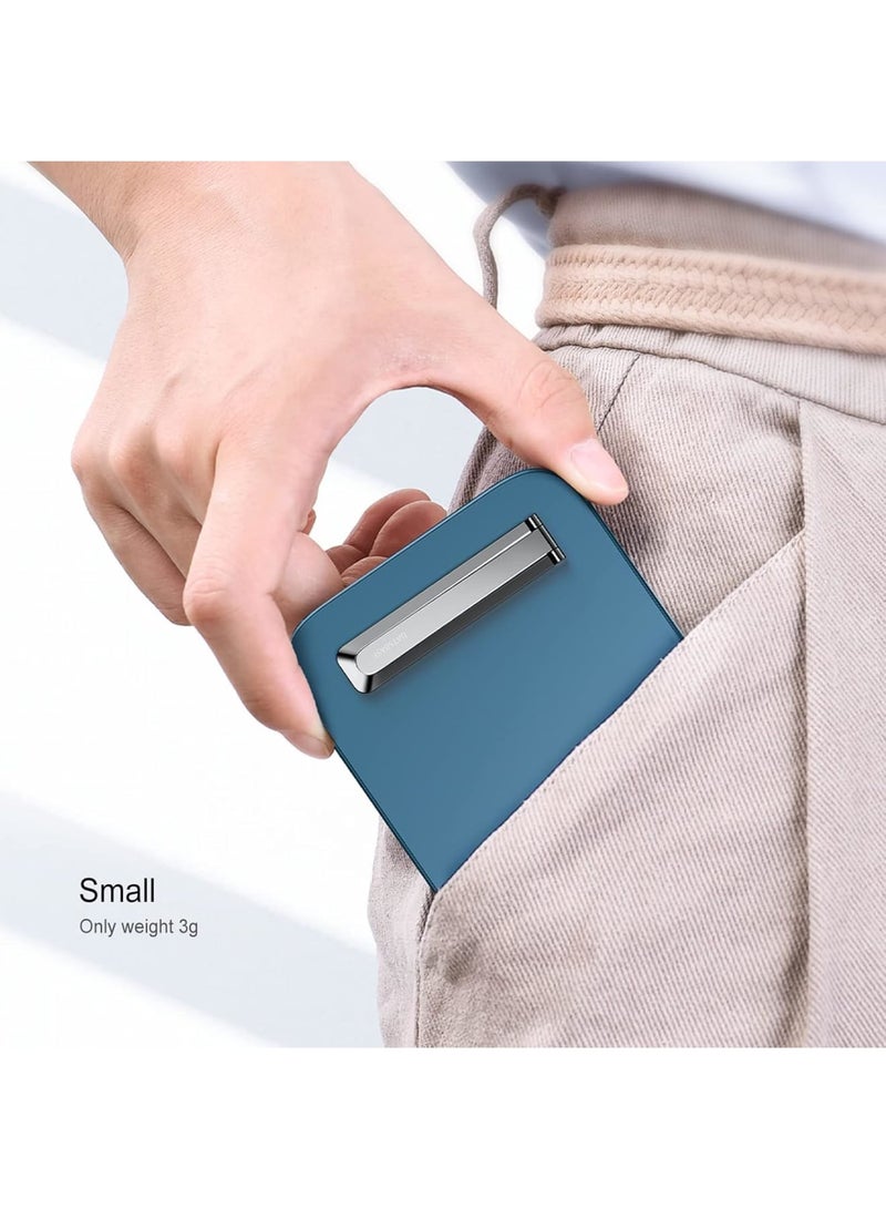 SYOSI Cell Phone Stand Foldable, Adjustable Magnetic Metal Phone Holder for Desk and Table Use, Portable Mini Stand Compatible with iPhone and Smartphones 4 to 7 Inches, Ideal for Office Home Travel - Image 4