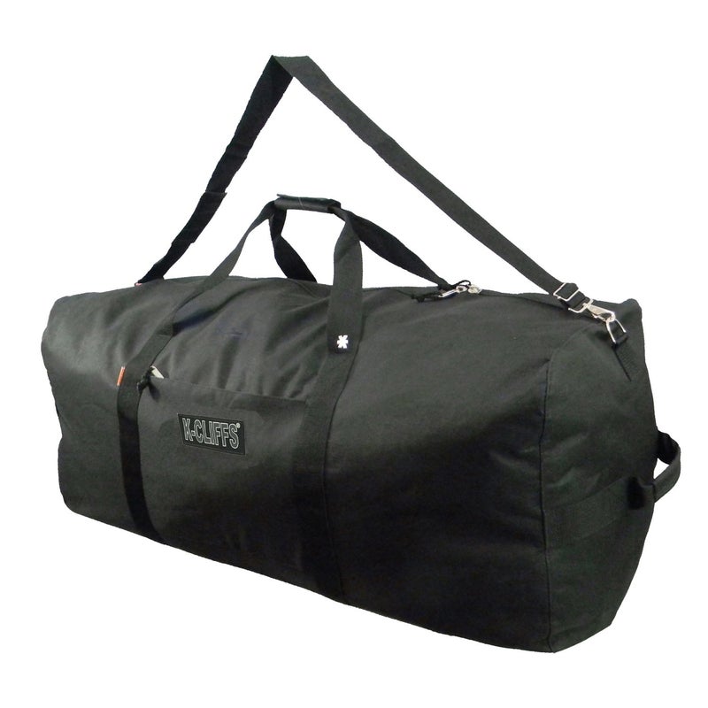 K-Cliffs Heavy Duty Cargo Duffel Large Sport Gear Drum Set Equipment Hardware Travel Bag Rooftop Rack Bag (21" x 10" x 9", Black) - Image 2