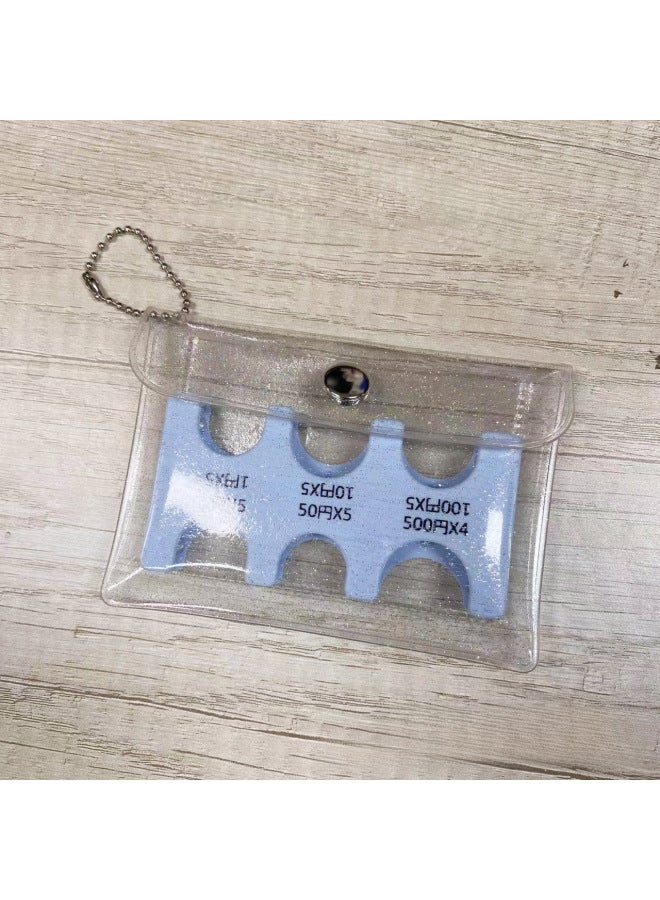 And Korean Coin Classification Pvc Plastic Box Coin Holder Bead Chain Coin Card Position Coin Holder Transparent Coin Purse