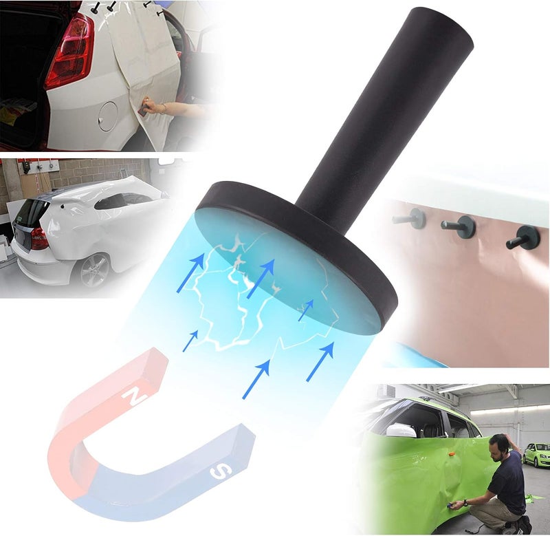 Ehdis 4pcs Car Wrap Black Gripper Magnet Holder for Sign Vinyl, Car Wrapping & Crafts Sign Making Vinyl Tools Magnets - Image 5