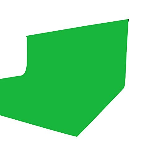 ISSUNTEX 5X7 ft Background Muslin Backdrop Photo Studio Collapsible High Density Screen for Video Photography and TelevisionGreen