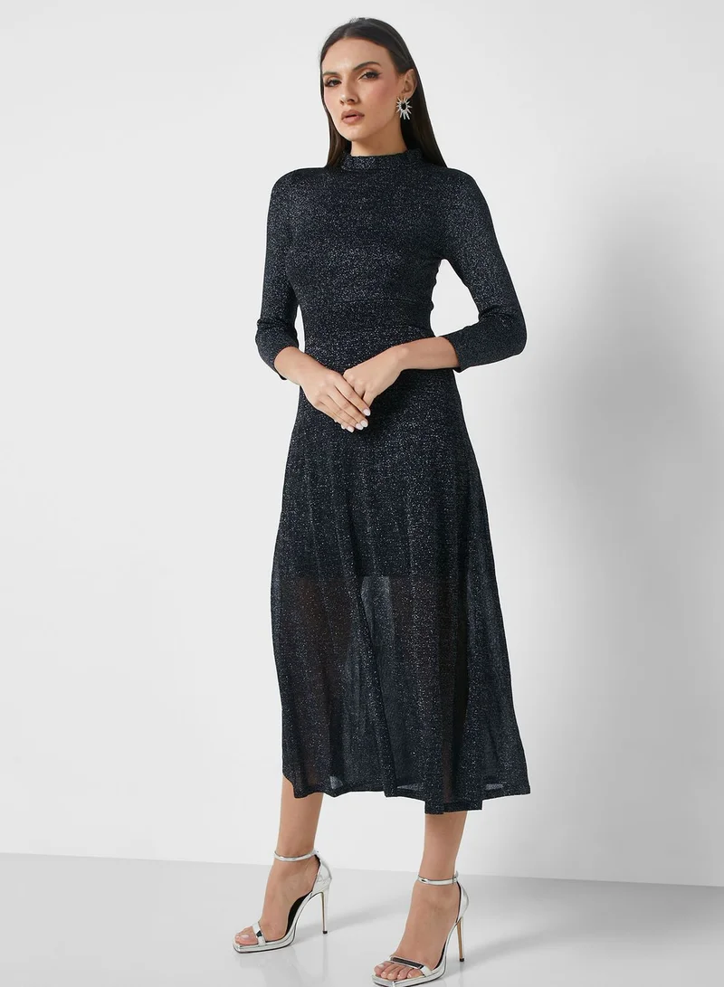 Ted Baker Sparkle Mockneck Dress