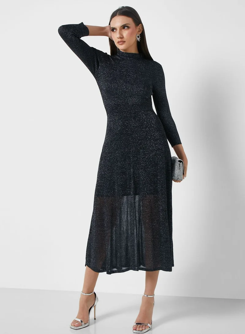 Ted Baker Sparkle Mockneck Dress
