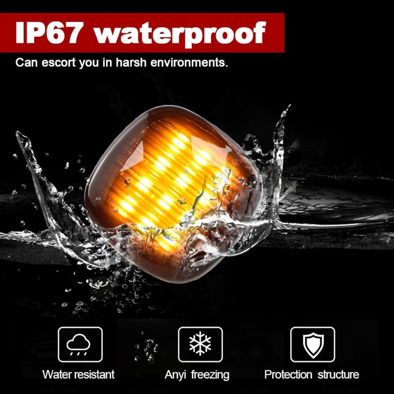 Wivplex LED Amber Side Marker Turn Signal Lamp - Image 5