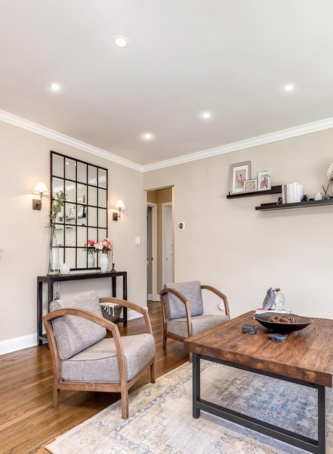 ويبرو لوحة إضاءة LED دائرية رفيعة من ويبرو جارنت 9 واط | ضوء أبيض محايد (4000 كلفن) | تصميم فائق النحافة | هيكل من الألومنيوم | تصميم خالٍ من الوميض | إضاءة غائرة للأسقف المعلقة | فتحة 100 مم | عبوة من 6 قطع - Image 2