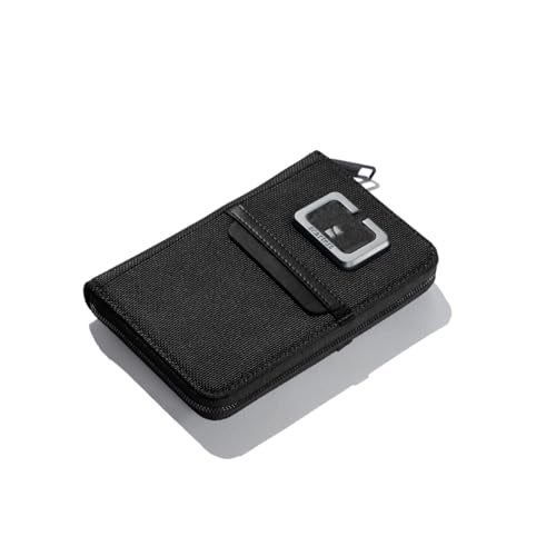 scarters Men Nylon Passport Zip Wallet | Travel Docu t Organiser | RFID Protected Passport Pouch (Black) - Image 1