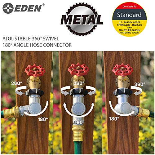 Eden 20051 Adjustable 180° & 360° Metal Swivel Connector - Image 4