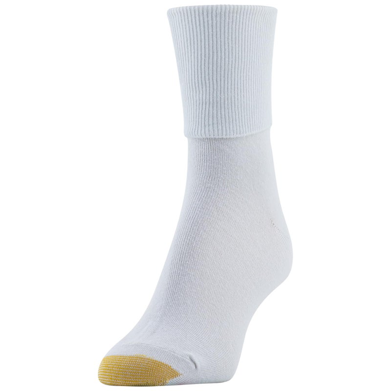 GOLDTOE Women's Anklet Socks, 3-Pairs, White, Shoe Size: 6-9 - Image 2