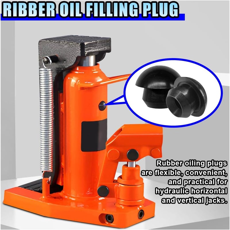 LHDOS 6PCS Bottle Jack Floor Jack Oil Filler Plug, 8mm Rubber Hydraulic Oil Filler Plug Bung, Horizontal Jack Top Pressure Rod for Oil Reservoir Fill Hole (6PCS) Custom sizing alternatives - Image 4