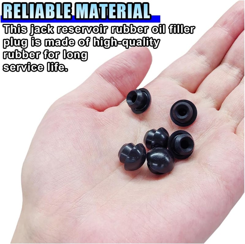 LHDOS 6PCS Bottle Jack Floor Jack Oil Filler Plug, 8mm Rubber Hydraulic Oil Filler Plug Bung, Horizontal Jack Top Pressure Rod for Oil Reservoir Fill Hole (6PCS) Custom sizing alternatives - Image 5