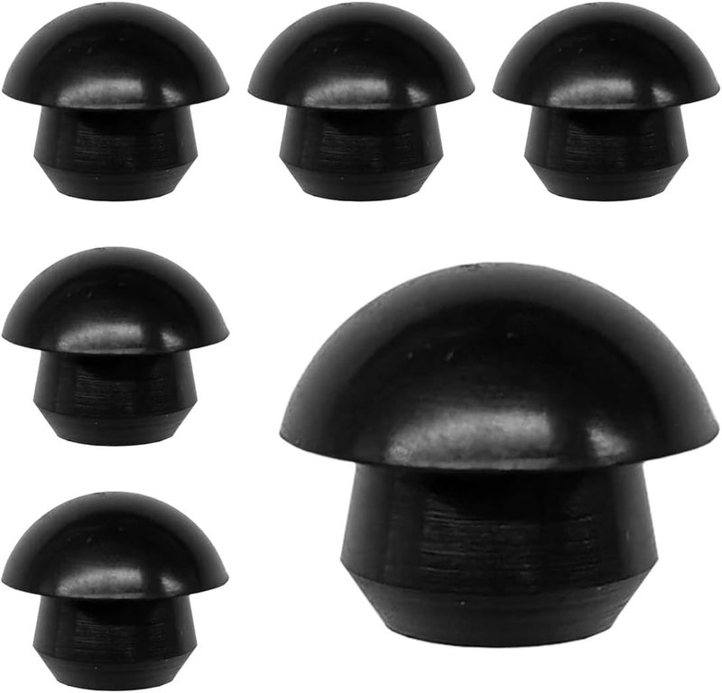 LHDOS 6PCS Bottle Jack Floor Jack Oil Filler Plug, 8mm Rubber Hydraulic Oil Filler Plug Bung, Horizontal Jack Top Pressure Rod for Oil Reservoir Fill Hole (6PCS) Custom sizing alternatives - Image 1