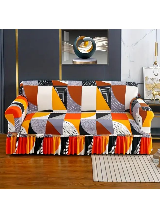 Roman Single Seat Geometric Stretchable Sofa Cover Anti Slip Dust Resistant Machine Washable Couch Protector - Image 5
