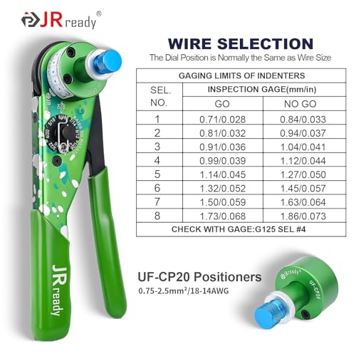 JRready ST2191 Crimp ToolAviation Crimper with UF5 PositionersNEWAS1GM22520101 Solid Contacts Crimping Tool for 1226AWG for Automotive Motorcycle Marine - Image 3