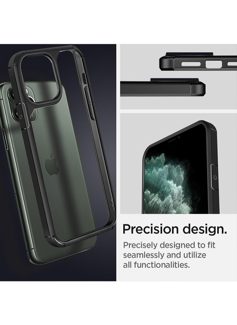 INFOSUN iPhone 11 Pro Max Case Clear Cover Ultra Thin Silicone Shockproof Hard Back Cases Transparent Protective Slim Phone Case for Apple iPhone 11 Pro Max 6.5 inch - Black  - Image 5