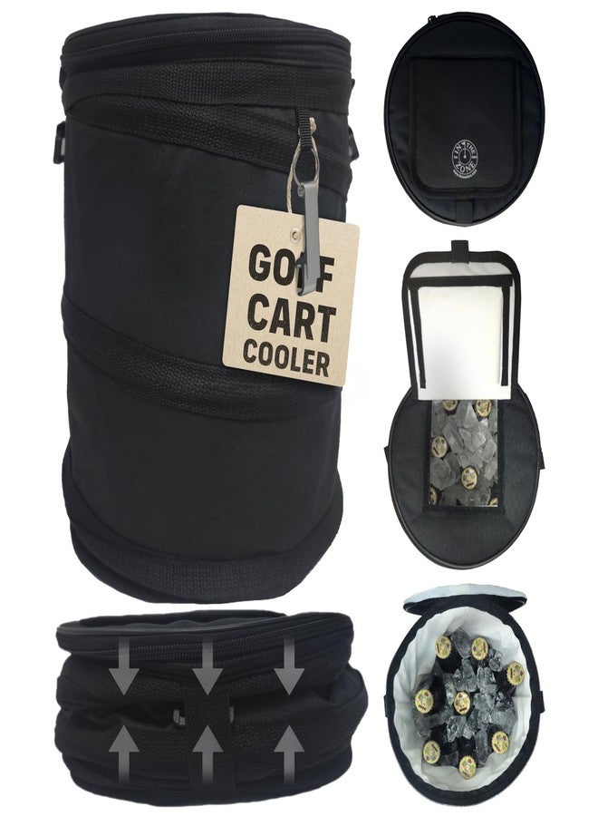 InTheZone Golf Cart Cooler – Soft-Sided, Collapsible, Insulated Cooler Bag | Attaches to Cart Basket or Fender | Durable, Leakproof, Portable – Great Gift for Golfers. - Image 1