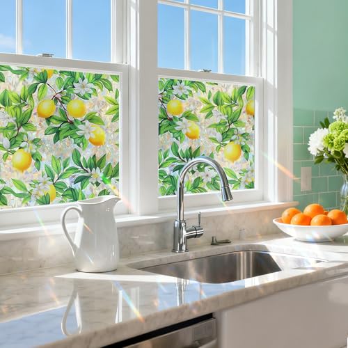 SOMWISE Rainbow Window Privacy Film,Heat Control,UV Blocking,Anti-Glare,Day & Night Privacy Protection & Decoration for Home, Bathroom,Glass Door,Static Cling,Renter-Friendly with Installation Tools - Image 5