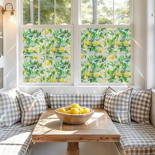 SOMWISE Rainbow Window Privacy Film,Heat Control,UV Blocking,Anti-Glare,Day & Night Privacy Protection & Decoration for Home, Bathroom,Glass Door,Static Cling,Renter-Friendly with Installation Tools - Image 3
