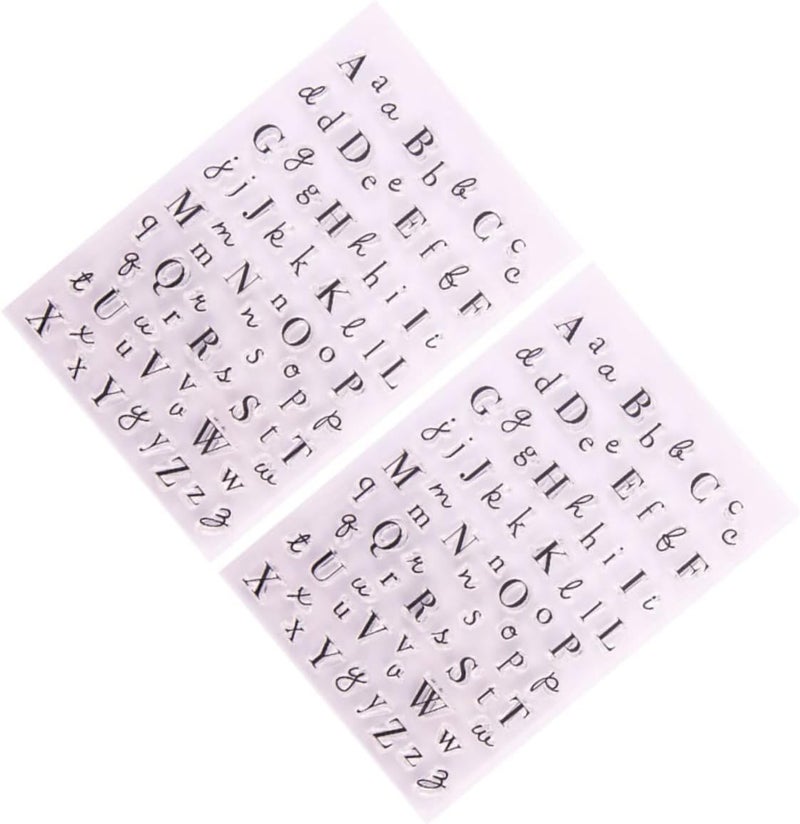 Veemoon Set of Stamps Alphabet for Journaling Photo Album Scrapbooking Decorative - Image 1