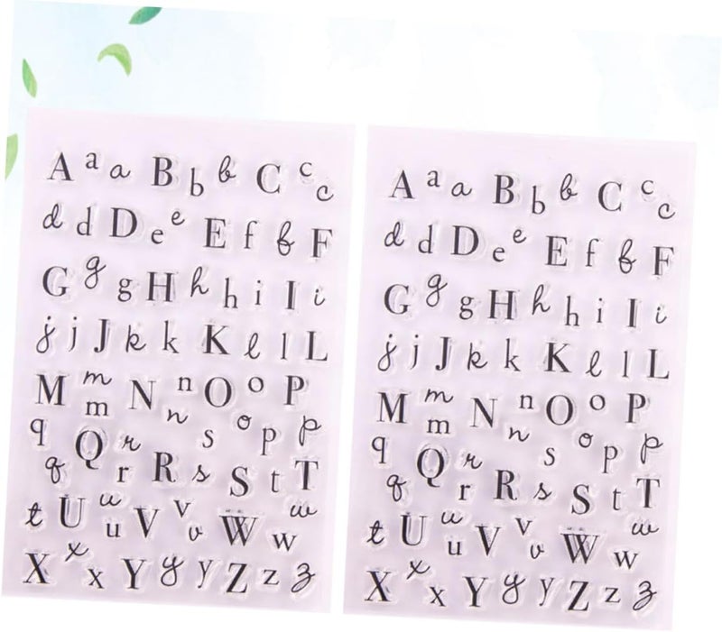 Veemoon Set of Stamps Alphabet for Journaling Photo Album Scrapbooking Decorative - Image 2