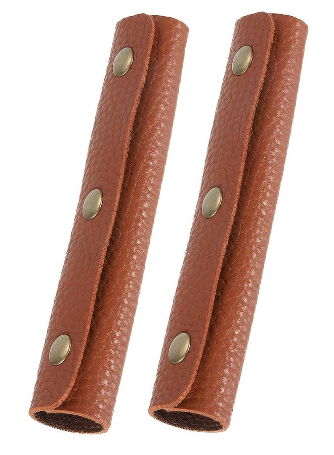 BdelrinQue 2 Pcs Luggage Handle Wrap, Handbag Cover for Women, Brown Bag Covers for Handbags Suitable for Frequent Travelers Fashionable Women - Image 1