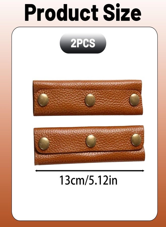BdelrinQue 2 Pcs Luggage Handle Wrap, Handbag Cover for Women, Brown Bag Covers for Handbags Suitable for Frequent Travelers Fashionable Women - Image 2
