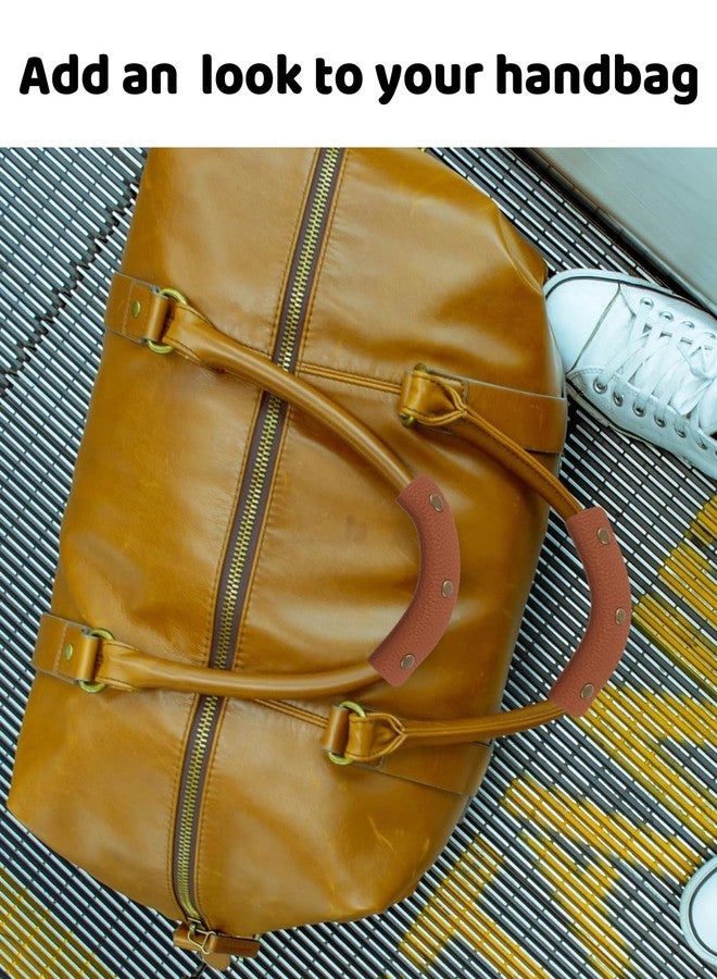 BdelrinQue 2 Pcs Luggage Handle Wrap, Handbag Cover for Women, Brown Bag Covers for Handbags Suitable for Frequent Travelers Fashionable Women - Image 5