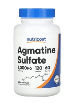 Agmatine Sulfate 1000 Mg 120 Capsules 500 Mg Per Capsule