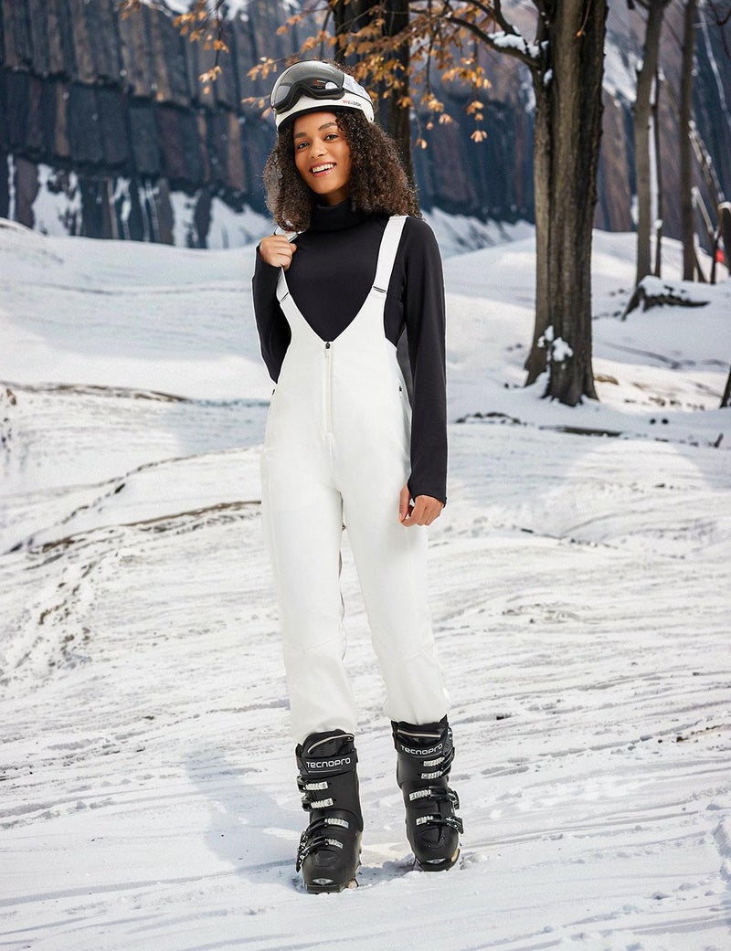 baleaf Thermal Shirts for Women Turtleneck Long Sleeve Top Fleece Ski Base Layer Warm Winter Clothes Black M - Image 3
