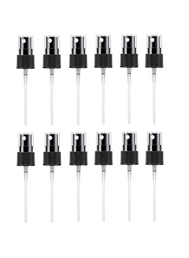 XINGZI 12Pcs 410/20Mm Black Spray Top Fine Mist Sprayer And Cap Spray Bottle Replacement Pump Top Fine Mist Pump Sprayer Screw On Caps Fine Mist Pump Sprayer Screw On Caps For 10Ml100Ml Bottles  - Image 1