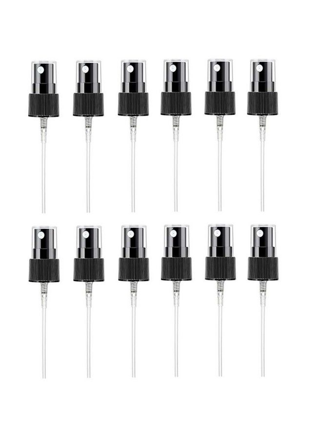 XINGZI 12Pcs 410/20Mm Black Spray Top Fine Mist Sprayer And Cap Spray Bottle Replacement Pump Top Fine Mist Pump Sprayer Screw On Caps Fine Mist Pump Sprayer Screw On Caps For 10Ml100Ml Bottles  - Image 2