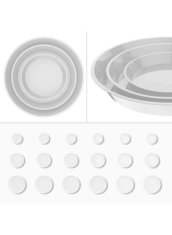 UPMCT 6 Pack Plant Saucer, 4 6 8 10 12 Inch Durable Plant Tray Flower Pot Saucer Round Pallets for Indoors and Outdoor, Plant Container Accessories (8 Inch, White) - Image 5