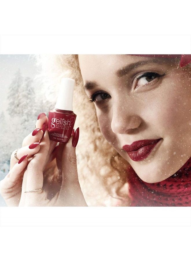 Gelish MINI Holiday Shake Up The Magic! Collection (Stilettos In The Snow) Red Gel Nail Polish, Red Nail Colors, Red Gel Nail Colors, 0.3 oz - Image 4