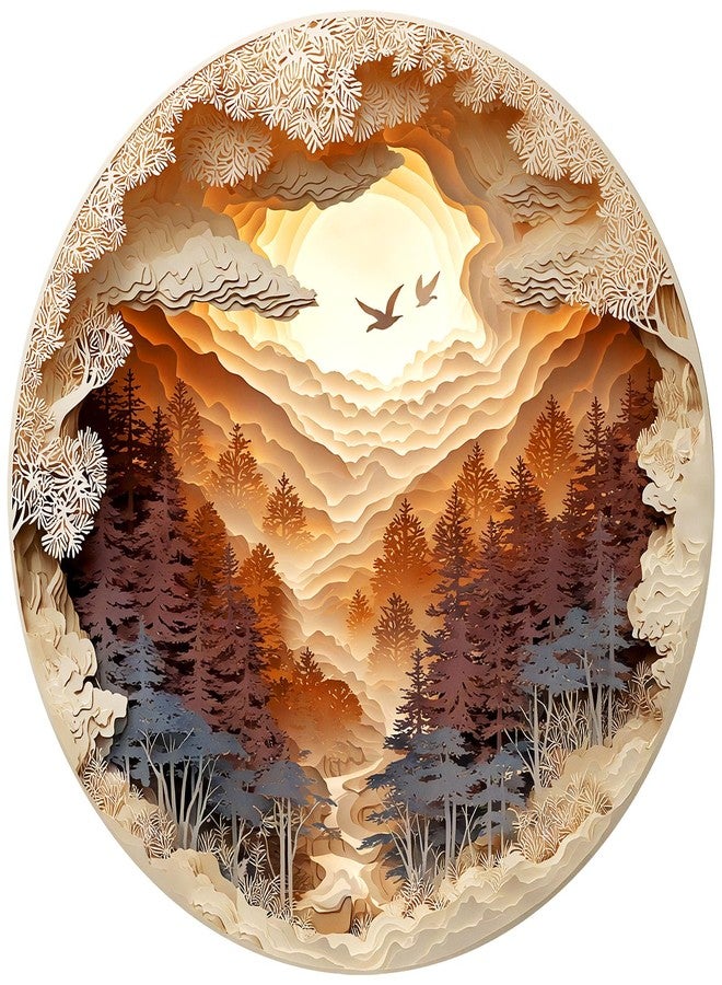 DOCRAGI 1000 Piece Puzzle for Adults - 3D Cave Forest Jigsaw Puzzles Paper-Cutting Art - Brain Teaser Adult Puzzles -Impossible Hard Difficult Challenging Puzzle- Christmas Birthday Gifts for Women/Men - Image 1
