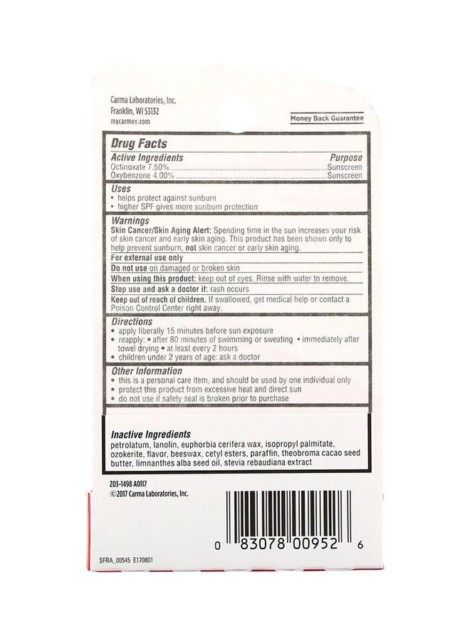 CARMEX 2-Piece Strawberry Moisturizing Lip Balm 4.25grams - Image 3