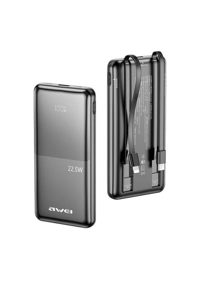 Awei Power bank 10000mAh P76K 22,5W 4 charging output - Image 3