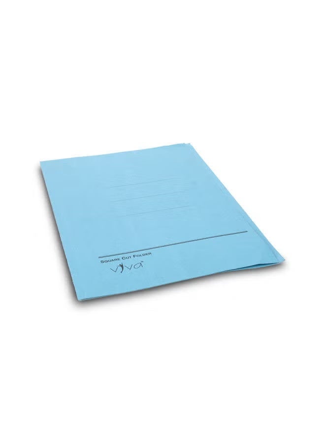 Viva Pack of 5 Viva Square Cut Cardboard Folders – Flat File Document Organizer MX-V-F-05 for Office, School & Home Use - Image 1