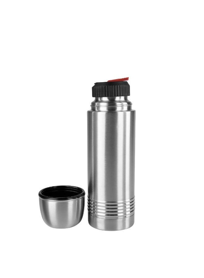 EMSA Senator Stainless Steel Flask with Lock-Top 0.5L – Premium Insulated Thermos Bottle for Hot & Cold Beverages – Leak-Proof Travel Flask – Made in Germany - Image 2