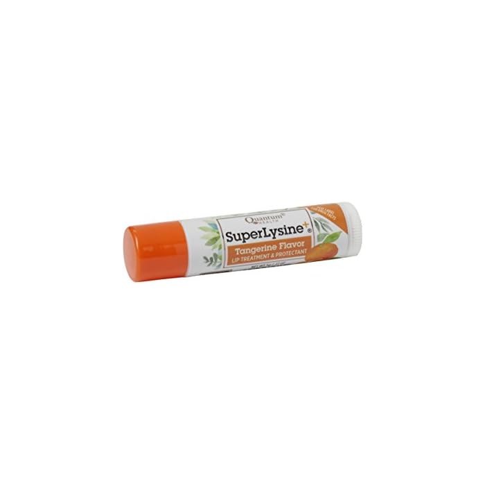 Quantum Health Super Lysine+ Coldstick, Tangerine Flavored - Soothes, Moisturizes, Protects Lips, Herbal Lip Balm, Spf 21, 5 Gm