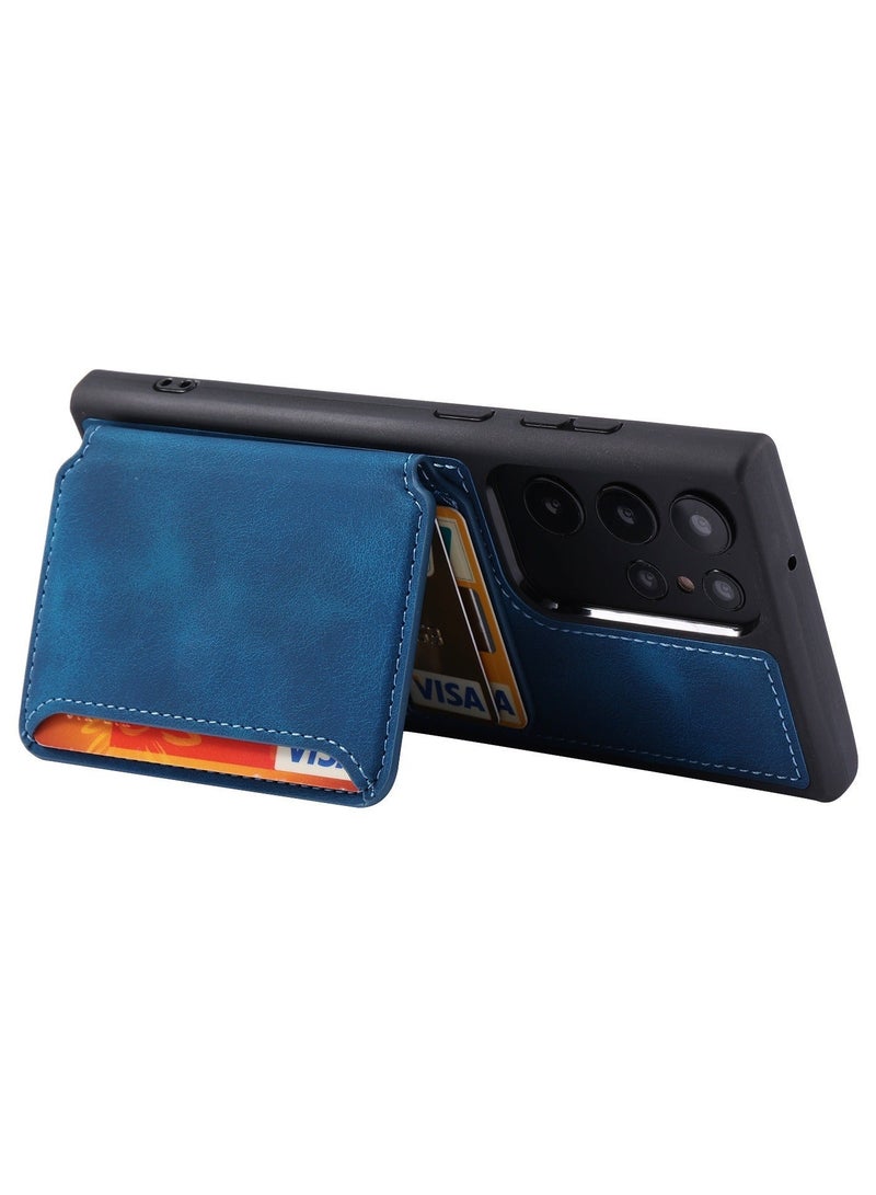 DUNISO Samsung Galaxy S23 Ultra Wallet Case with Card Slots Holder Magnetic Clasp, Shockproof Flip Folio Book Protective Cover for Women Men,Durable Shockproof Cover for Samsung Galaxy S23 Ultra Phone Case - Image 3