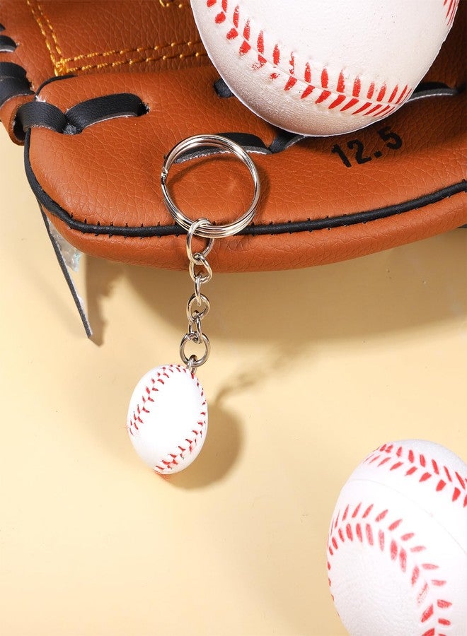 Exircy Mini Baseball Keychain, Simulation Sport Ball Theme Key Chains for DIY Craft Sports Theme Party Rewards Party Favors - Image 5