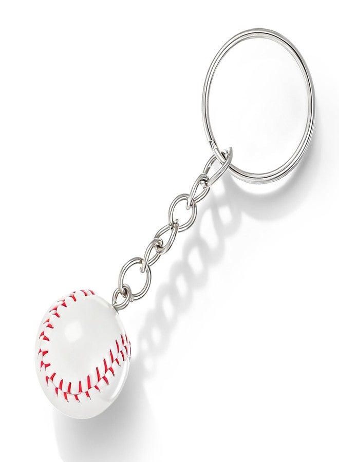 Exircy Mini Baseball Keychain, Simulation Sport Ball Theme Key Chains for DIY Craft Sports Theme Party Rewards Party Favors - Image 1
