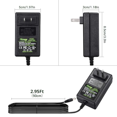 Facmogu DC 5V 4A AC to DC Converter, AC 100-240V to DC 5 Volt 4 Amp 20W Power Supply 5V Switching Transformer Power Adapter, Wall Mounted Adapter with with Barrel Connector 5.5x2.5mm & 5.5x2.1mm - Image 5