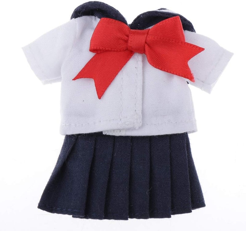 klarako Handmade Mini Clothes JK Clothing for 11cm or 1/12 Scale BJD Dolls, Dark Blue, as described - Image 5